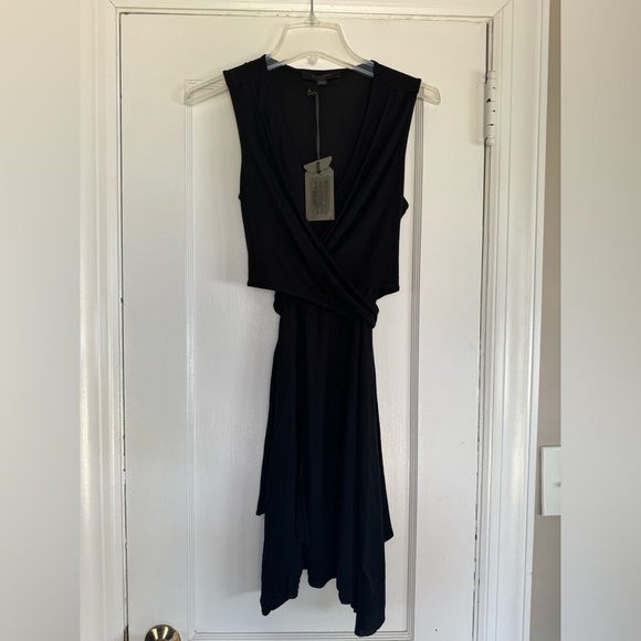 All Saints Black Jayda Jersey Dress NWT​ - Picture 3 of 9